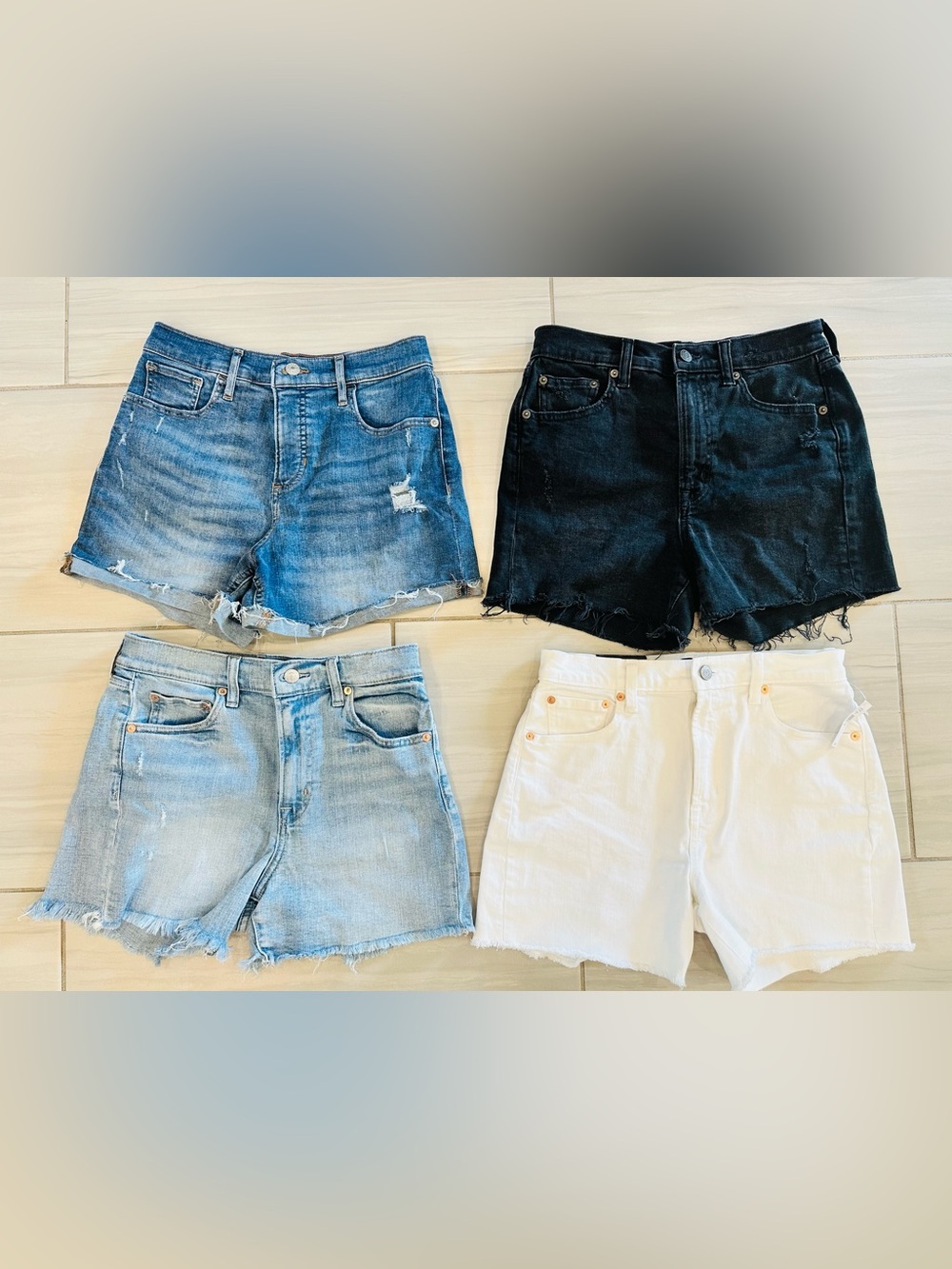Women’s Size 4 High-Rise Denim Shorts Bundle